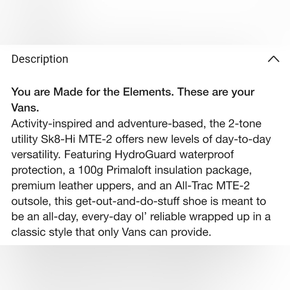 Vans Sk8-Hi Mte-2  2-Tone Utility *NWT* - Picture 8 of 10